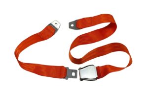 Lifeboat static seatbelt 2-point. orange