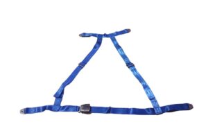 Free Fall Lifeboat Seatbelt 4-Point Adjustable. Blue