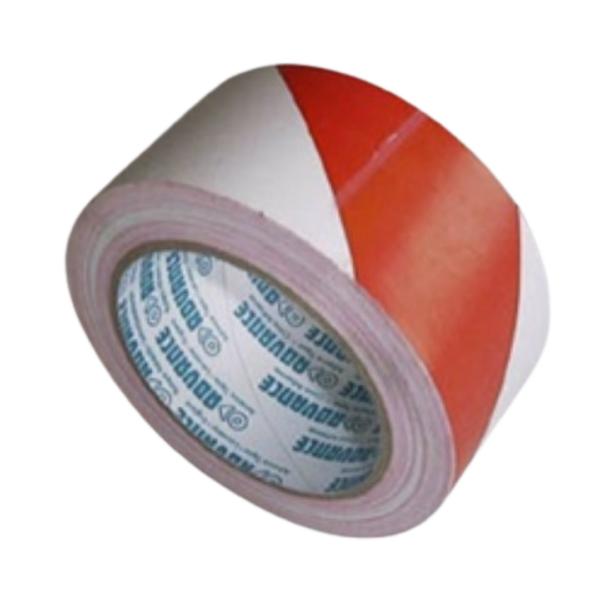 Safety tape red/white